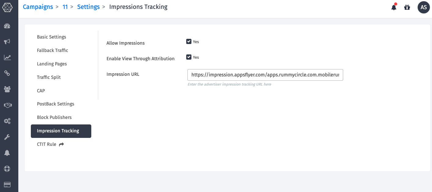 view through attribution